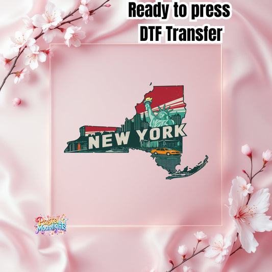 New York The Empire State DTF Print Ready to Press