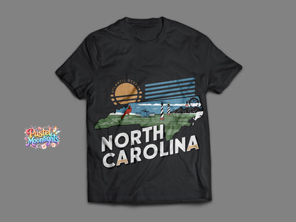 North Carolina The Tar Heel State DTF Print Ready to Press