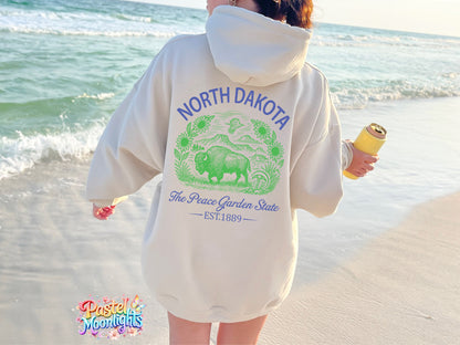 North Dakota The Peace Garden State DTF Print Ready to Press