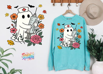 Nurse Ghost DTF Print Ready to Press