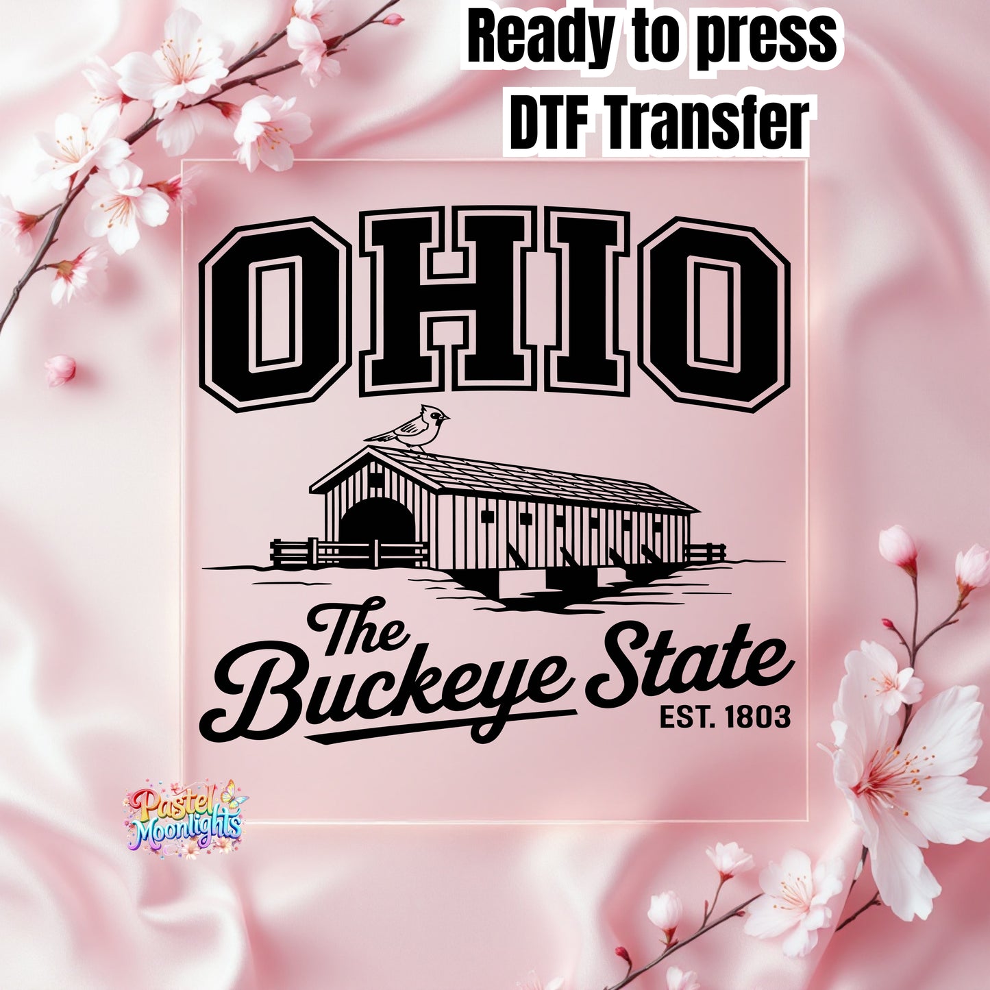Ohio The Buckeye State  DTF Print Ready to Press
