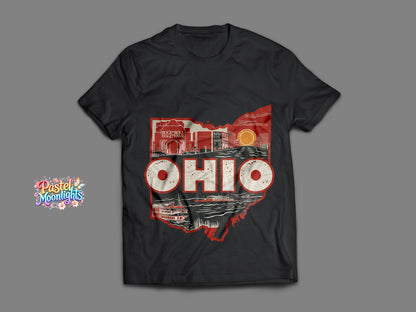Ohio The Buckeye State  DTF Print Ready to Press