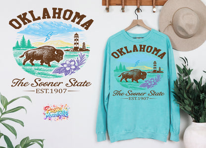 Oklahoma The Sooner State DTF Print Ready to Press