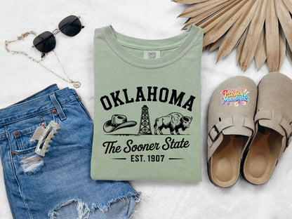 Oklahoma The Sooner State DTF Print Ready to Press