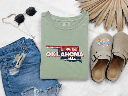 Oklahoma The Sooner State DTF Print Ready to Press