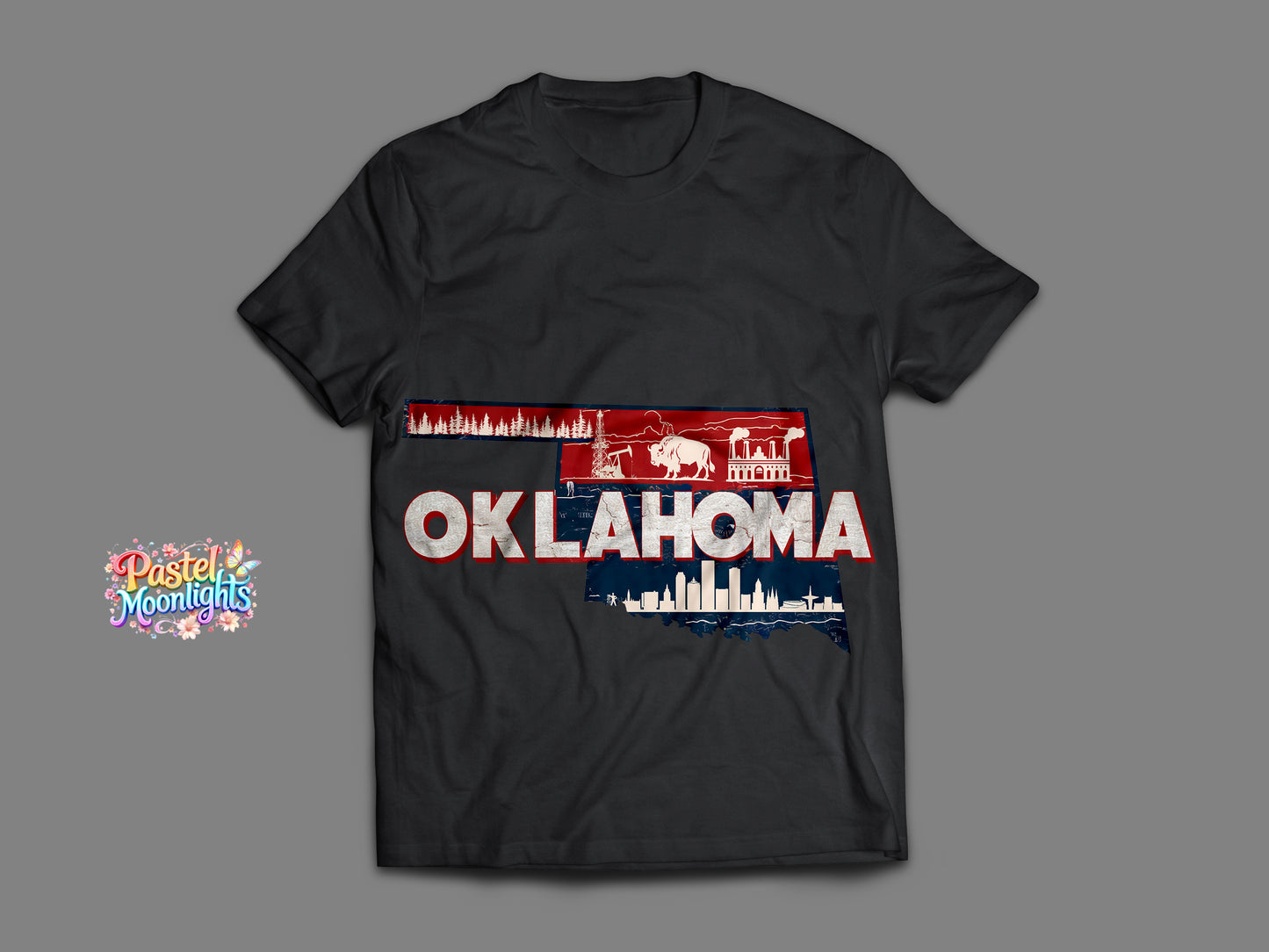 Oklahoma The Sooner State DTF Print Ready to Press