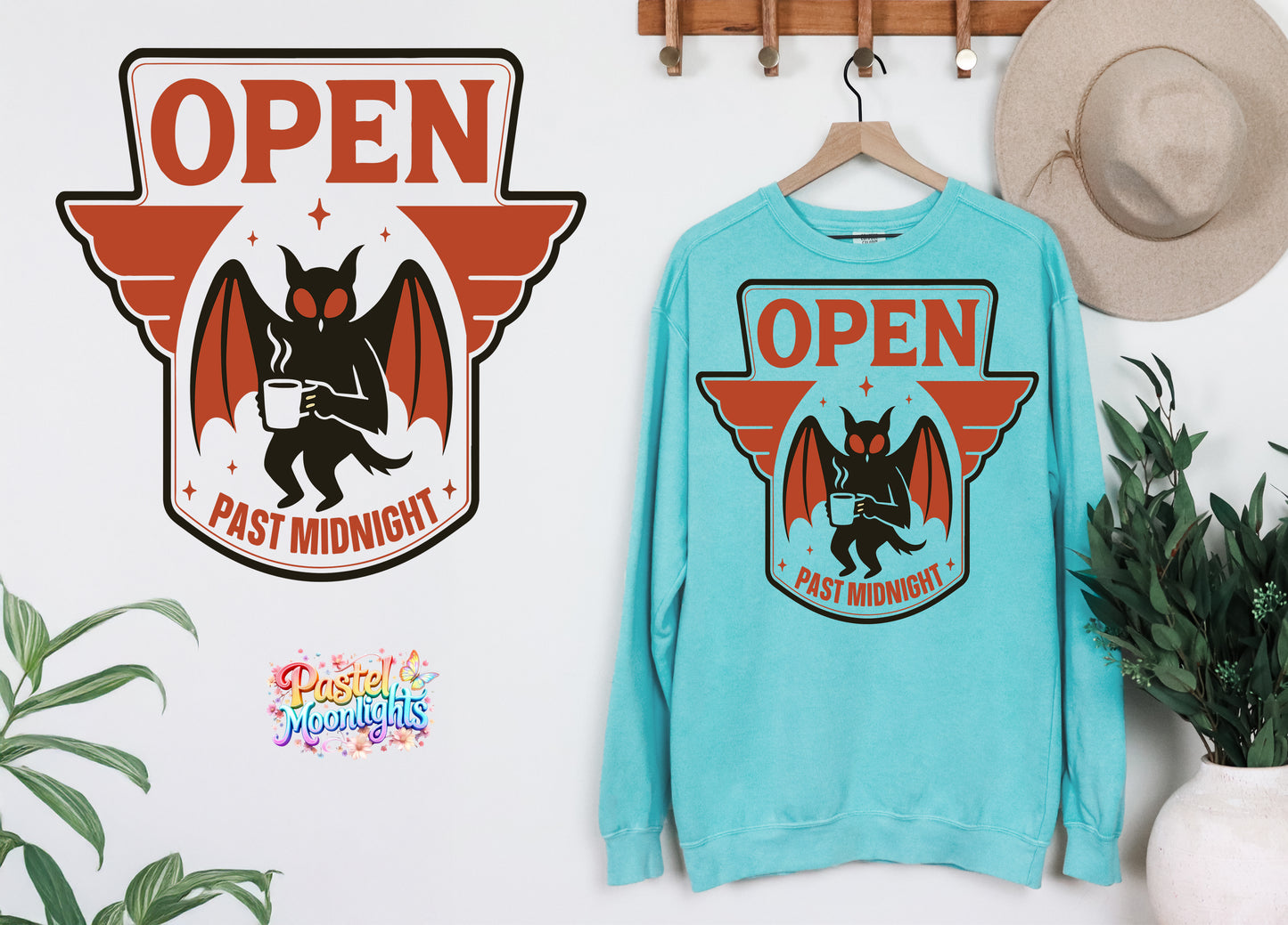 Open past midnight DTF Print Ready to Press