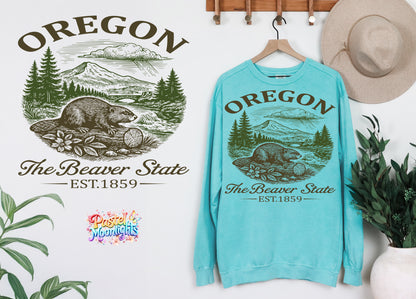 Oregon The Beaver State DTF Print Ready to Press