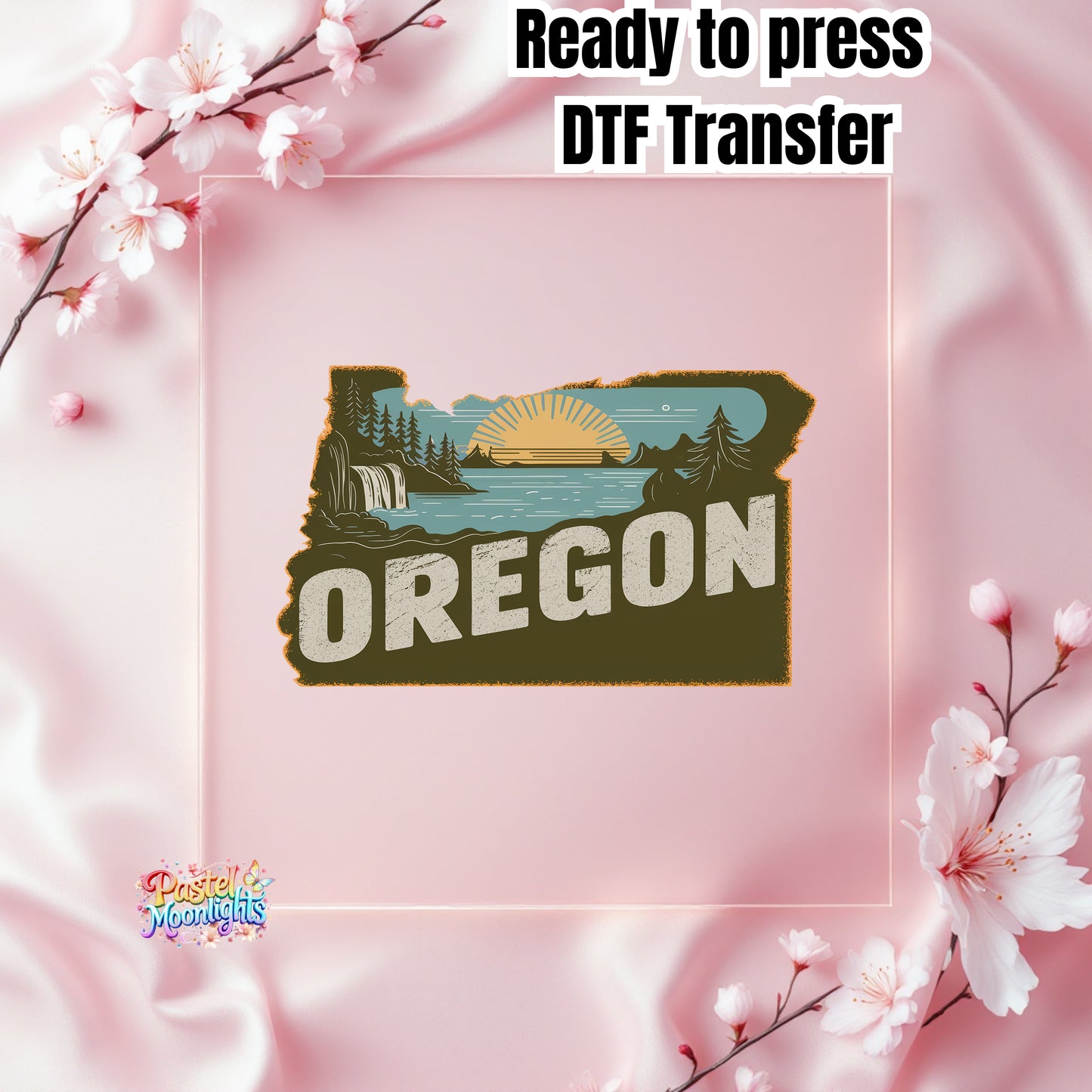 Oregon The Beaver State DTF Print Ready to Press