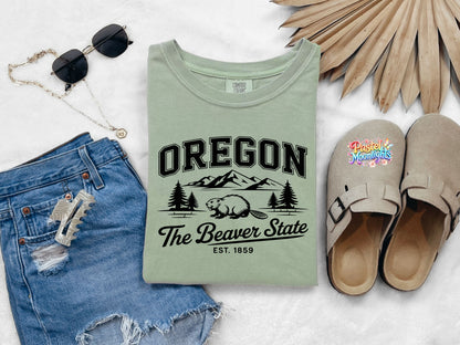 Oregon The Beaver State DTF Print Ready to Press
