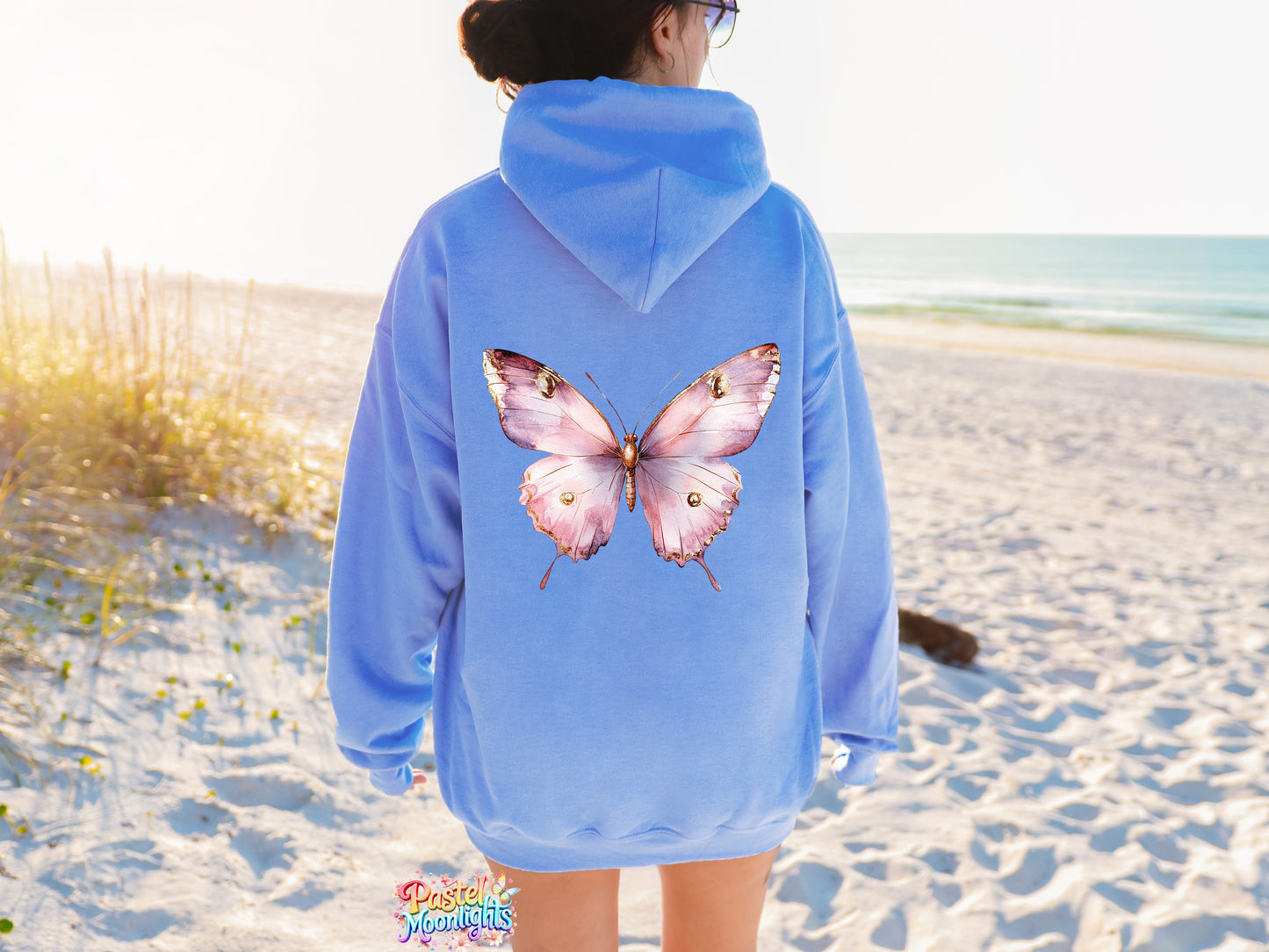 Pink Butterfly Design 15 DTF Print Ready to Press