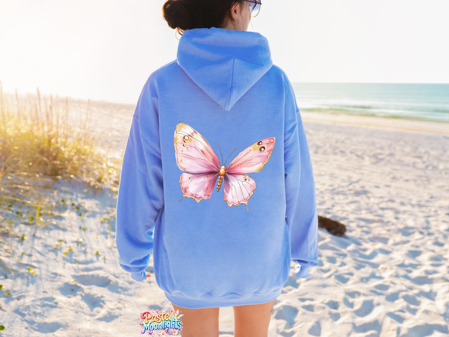 Pink Butterfly Design 14 DTF Print Ready to Press