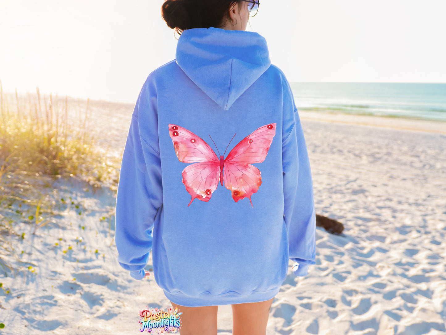 Pink Butterfly Design 10 DTF Print Ready to Press