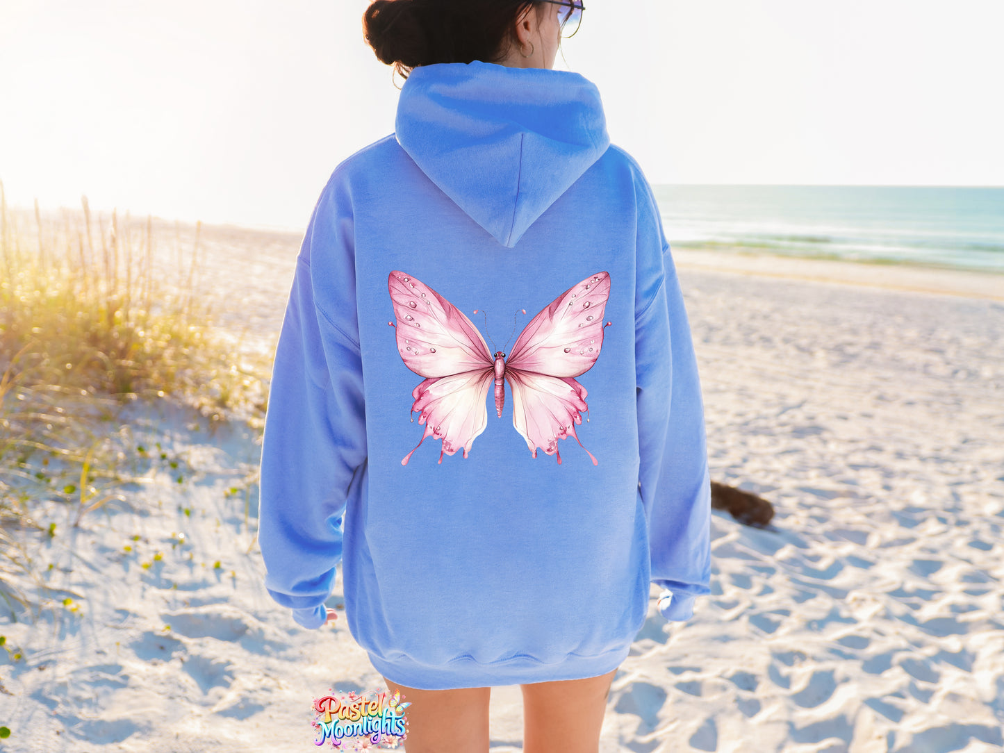Pink Butterfly Design 7 DTF Print Ready to Press