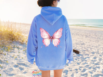 Pink Butterfly Design 7 DTF Print Ready to Press