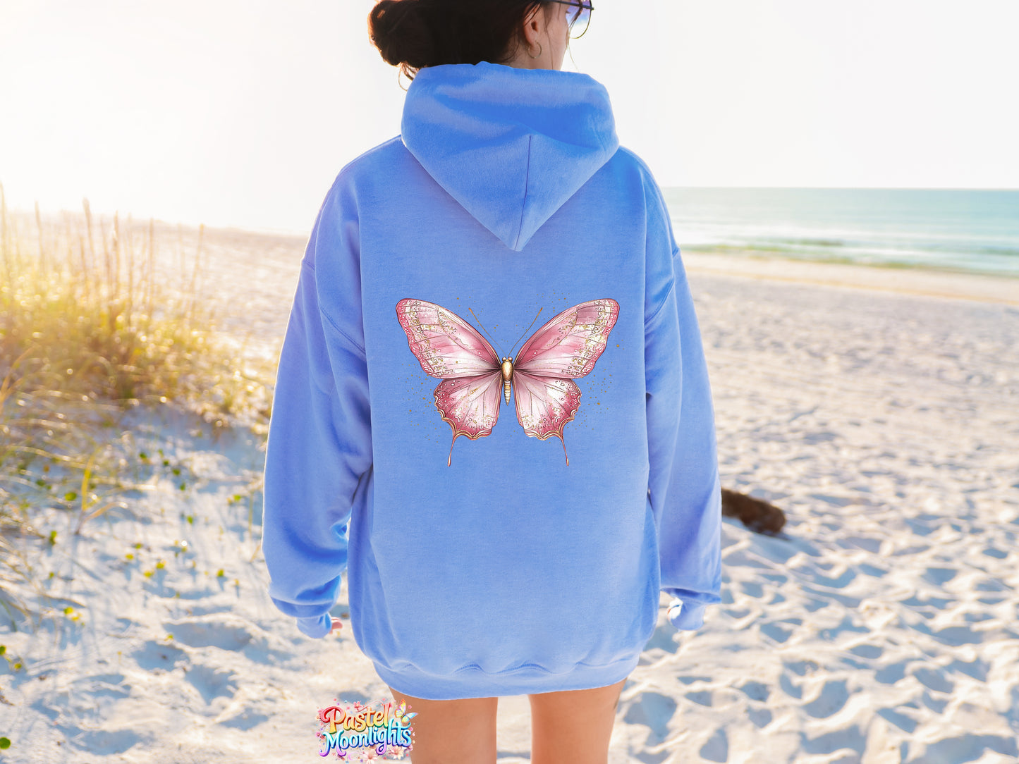 Pink Butterfly Design 1 DTF Print Ready to Press