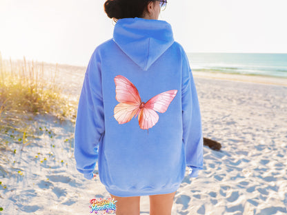 Pink Butterfly Design 23 DTF Print Ready to Press