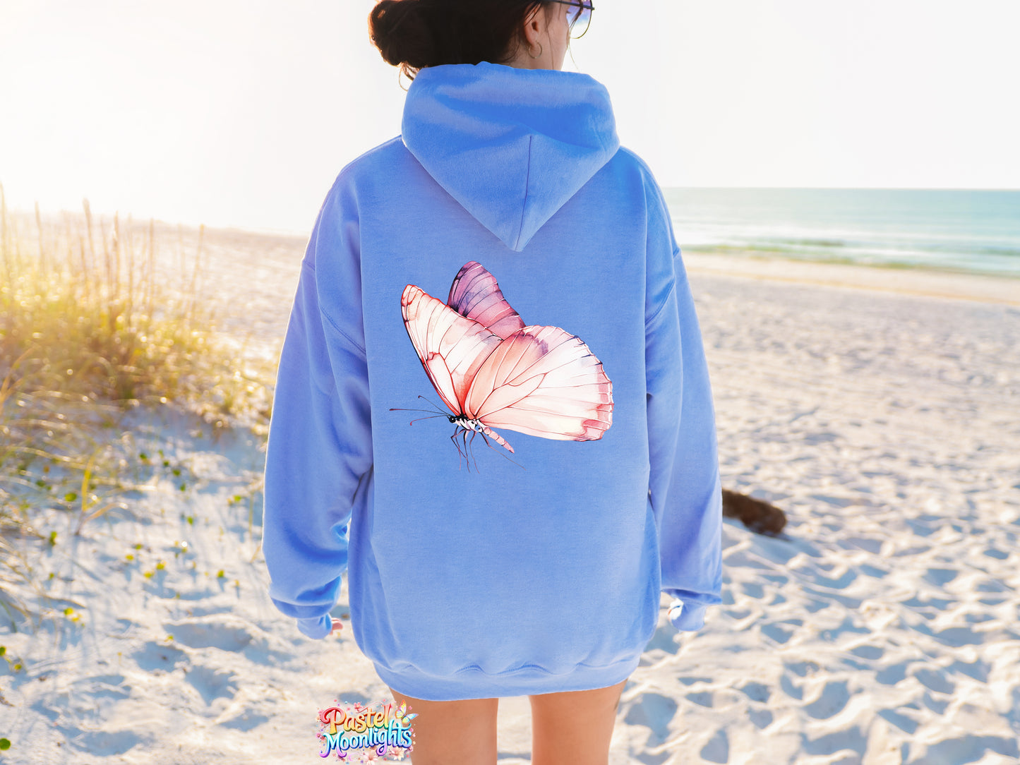 Pink Butterfly Design 22 DTF Print Ready to Press