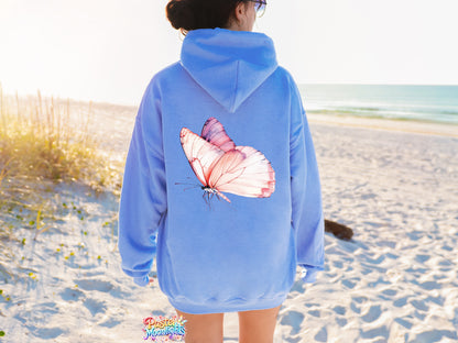 Pink Butterfly Design 22 DTF Print Ready to Press