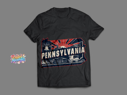 Pennsylvania The Keystone State DTF Print Ready to Press