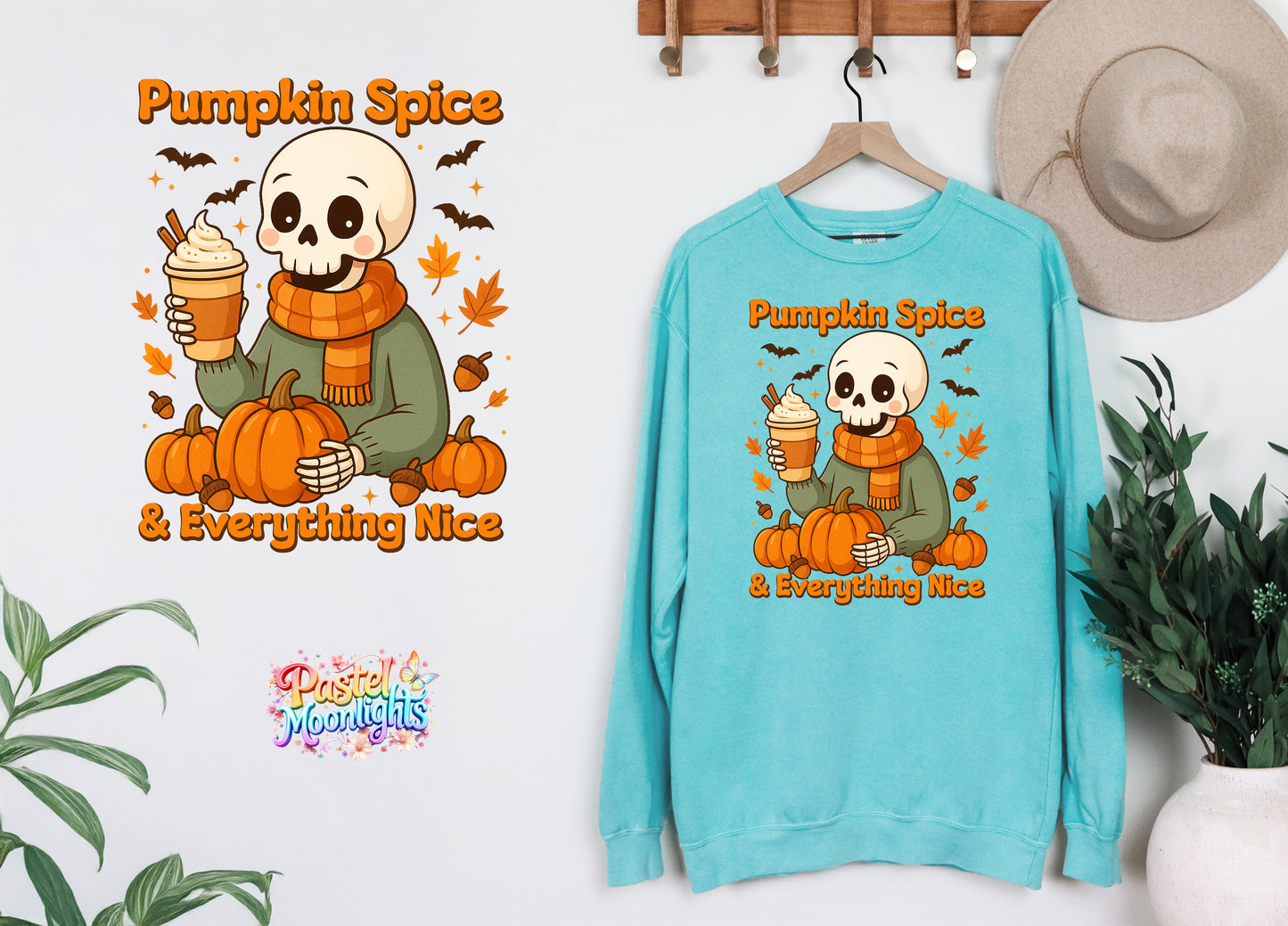 Pumpkin Spice & Everything Nice DTF Print Ready to Press
