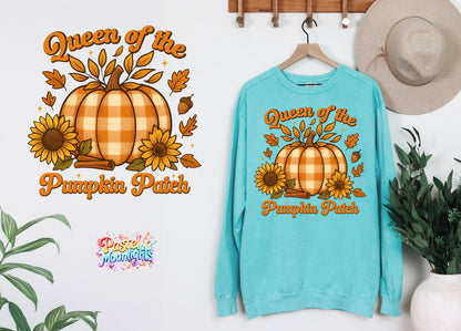 Queen of the Pumpkin Patch DTF Print Ready to Press