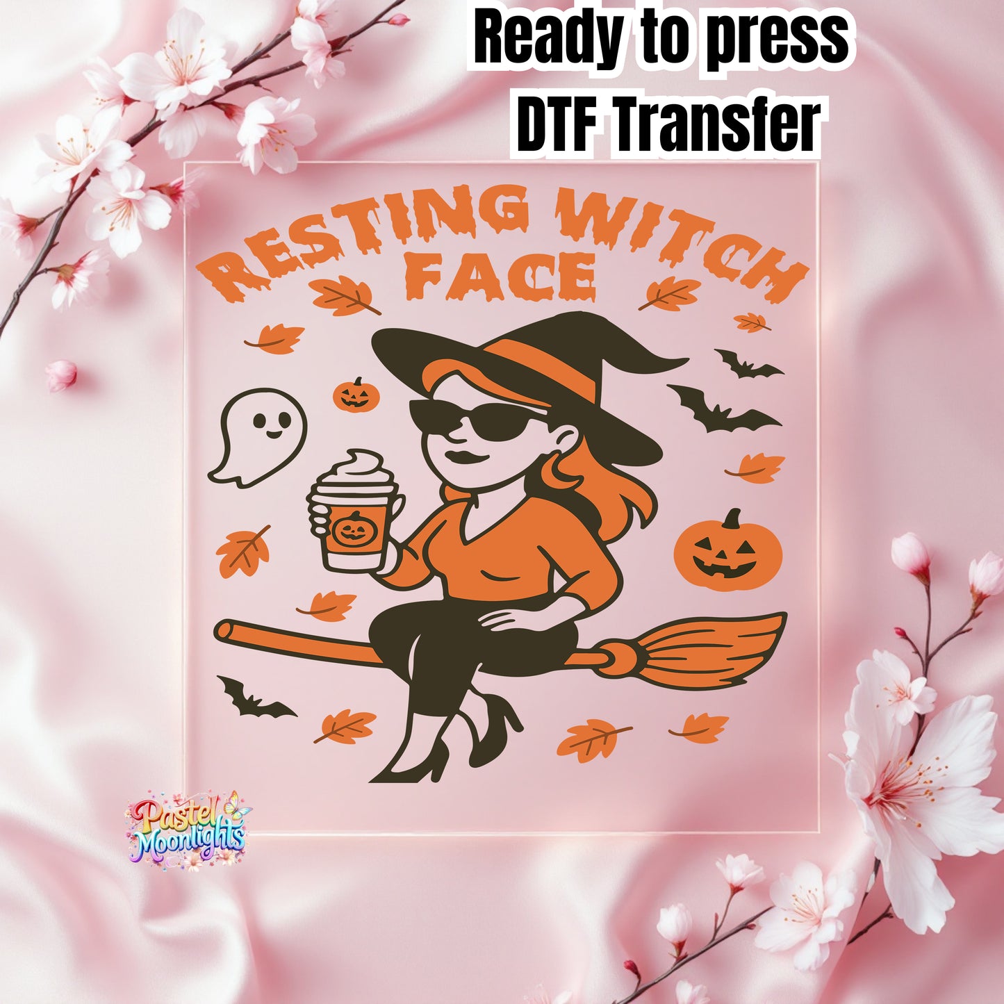 Resting witch face DTF Print Ready to Press