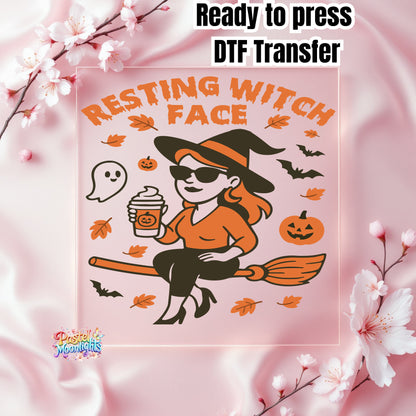 Resting witch face DTF Print Ready to Press