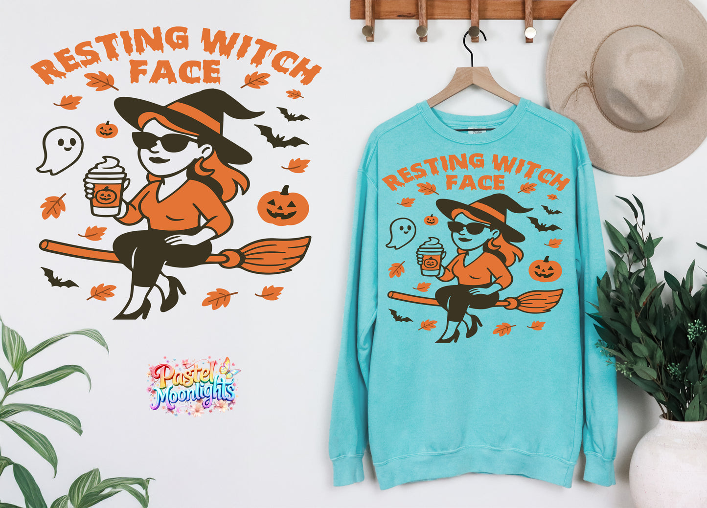 Resting witch face DTF Print Ready to Press