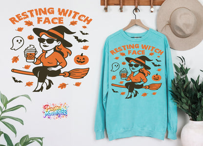 Resting witch face DTF Print Ready to Press