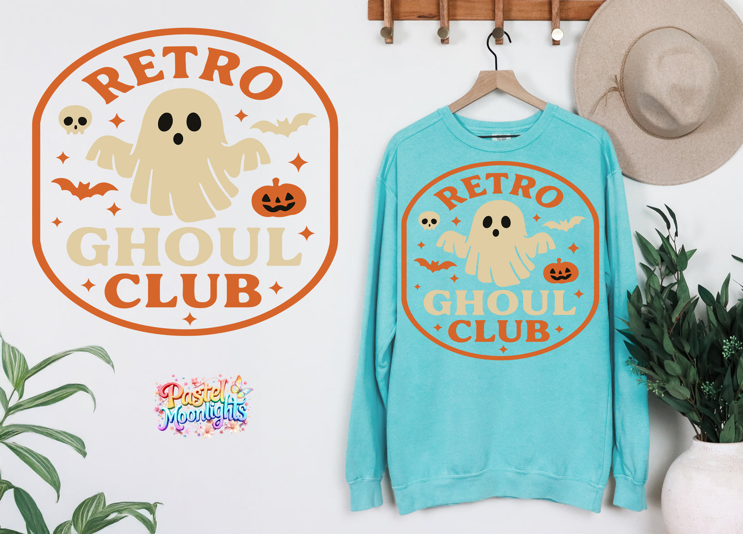 Retro Ghoul Club DTF Print Ready to Press