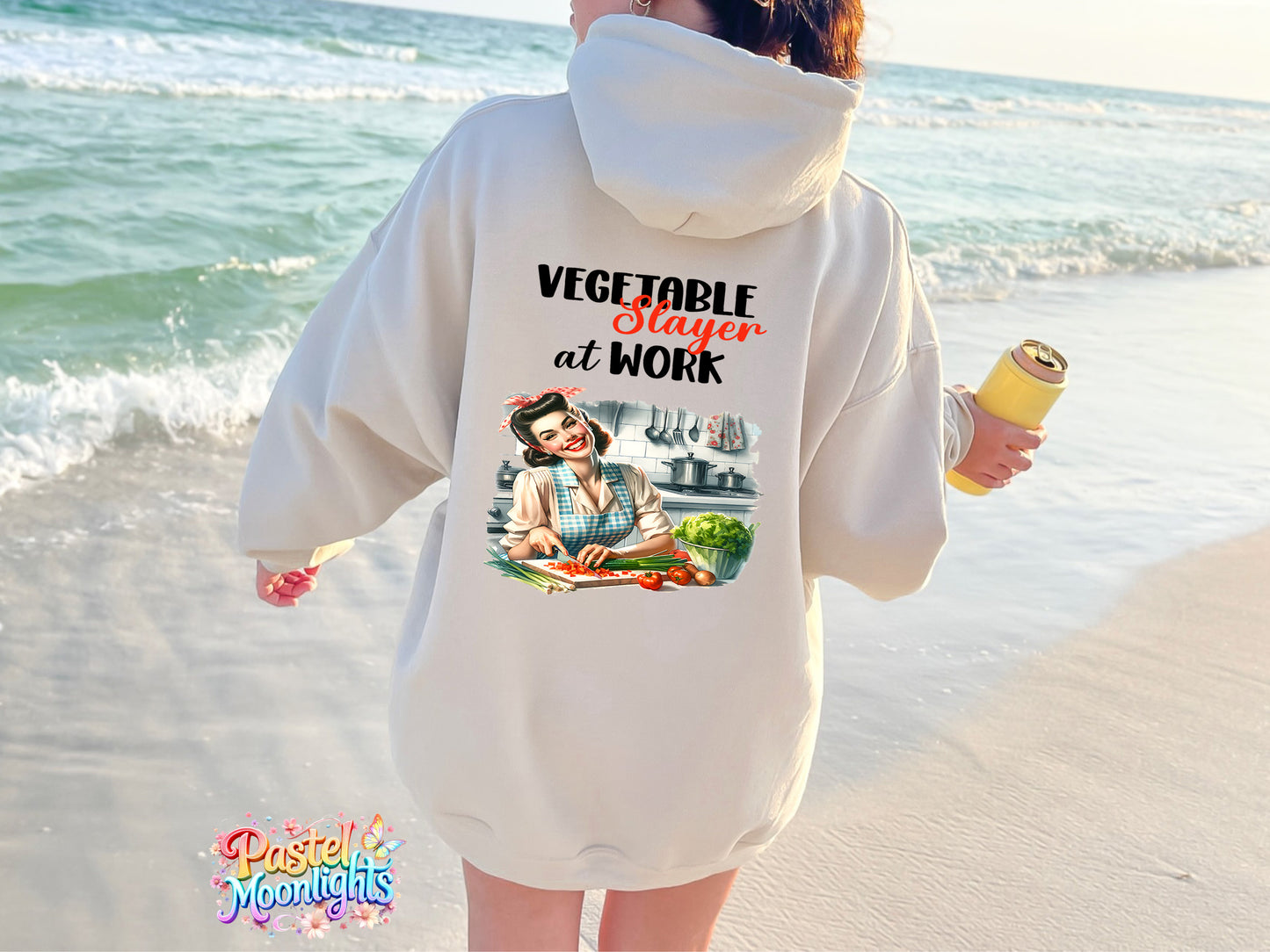 Retro Woman Kitchen 1 DTF Print Ready to Press