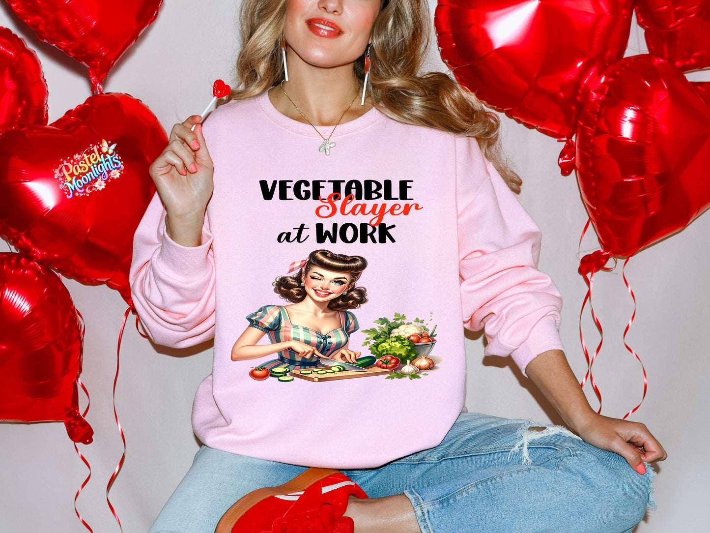 Retro Woman Kitchen 3 DTF Print Ready to Press