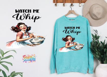 Retro Woman Kitchen 7 DTF Print Ready to Press
