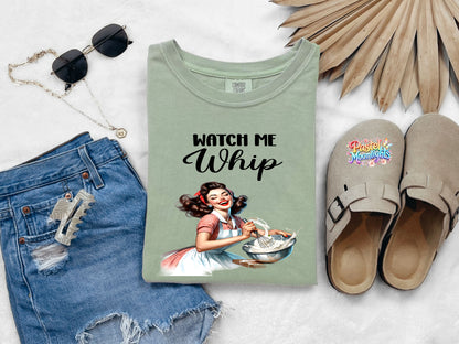 Retro Woman Kitchen 7 DTF Print Ready to Press