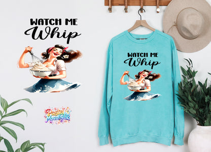 Retro Woman Kitchen 8 DTF Print Ready to Press