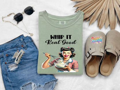 Retro Woman Kitchen 11 DTF Print Ready to Press
