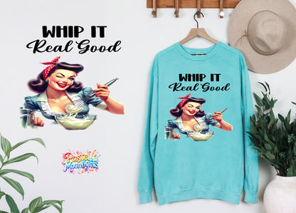 Retro Woman Kitchen 12 DTF Print Ready to Press