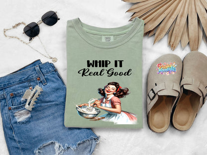 Retro Woman Kitchen 14 DTF Print Ready to Press