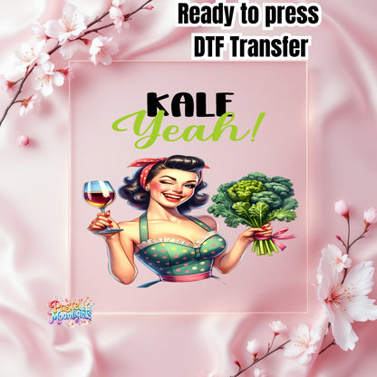 Retro Woman Kitchen 20 DTF Print Ready to Press