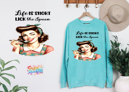 Retro Woman Kitchen 22 DTF Print Ready to Press