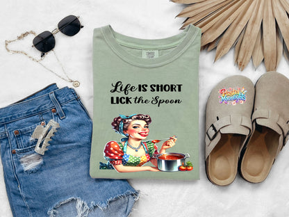 Retro Woman Kitchen 24 DTF Print Ready to Press