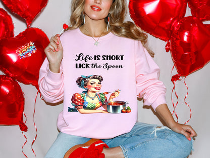 Retro Woman Kitchen 24 DTF Print Ready to Press