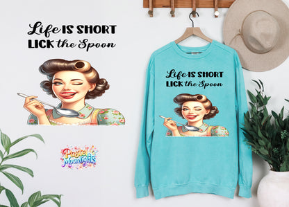 Retro Woman Kitchen 27 DTF Print Ready to Press