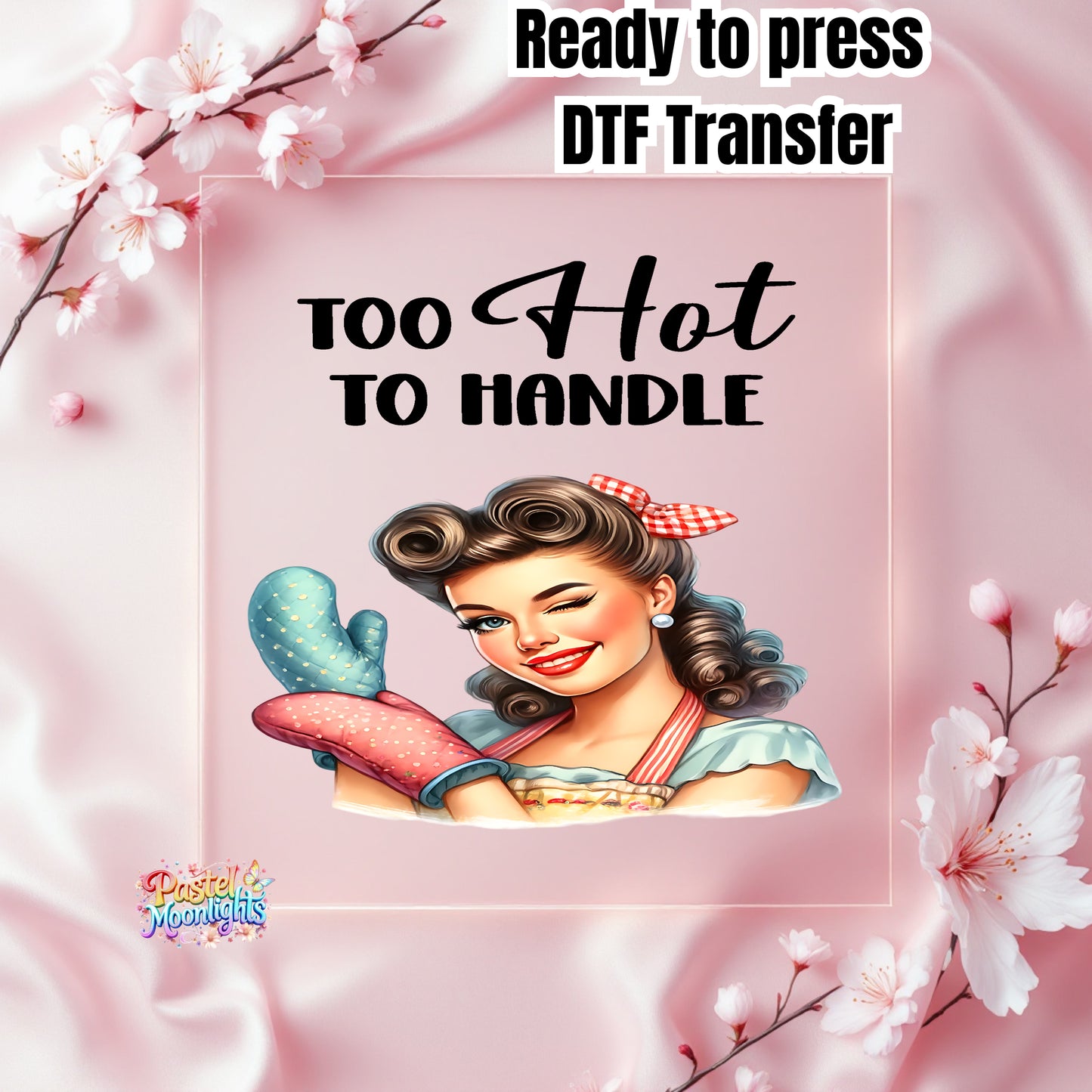 Retro Woman Kitchen 28 DTF Print Ready to Press