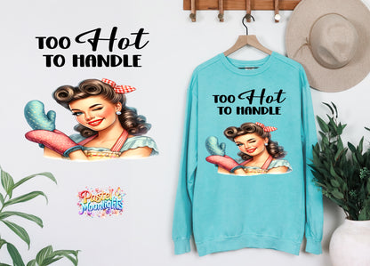 Retro Woman Kitchen 28 DTF Print Ready to Press