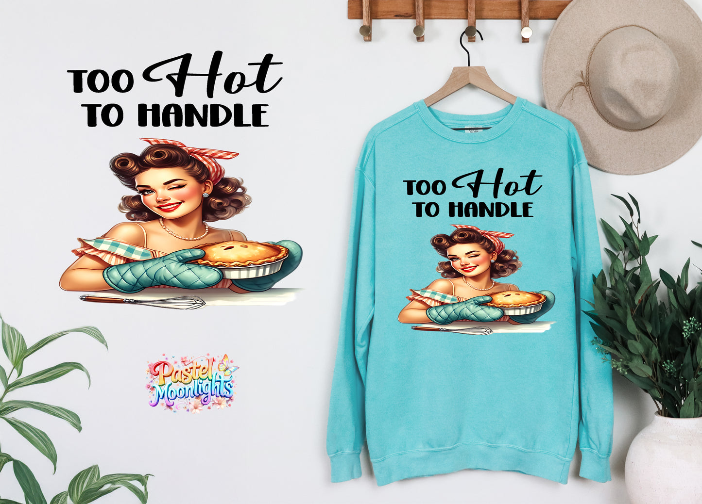 Retro Woman Kitchen 29 DTF Print Ready to Press