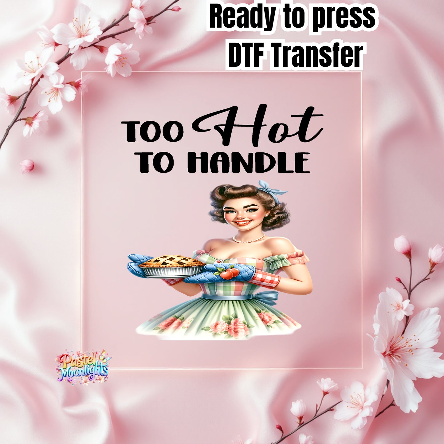 Retro Woman Kitchen 31 DTF Print Ready to Press