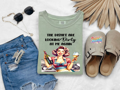 Retro Woman Kitchen 32 DTF Print Ready to Press