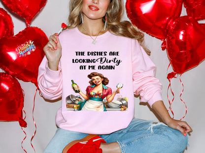 Retro Woman Kitchen 33 DTF Print Ready to Press